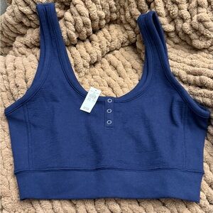 Aerie navy crop top